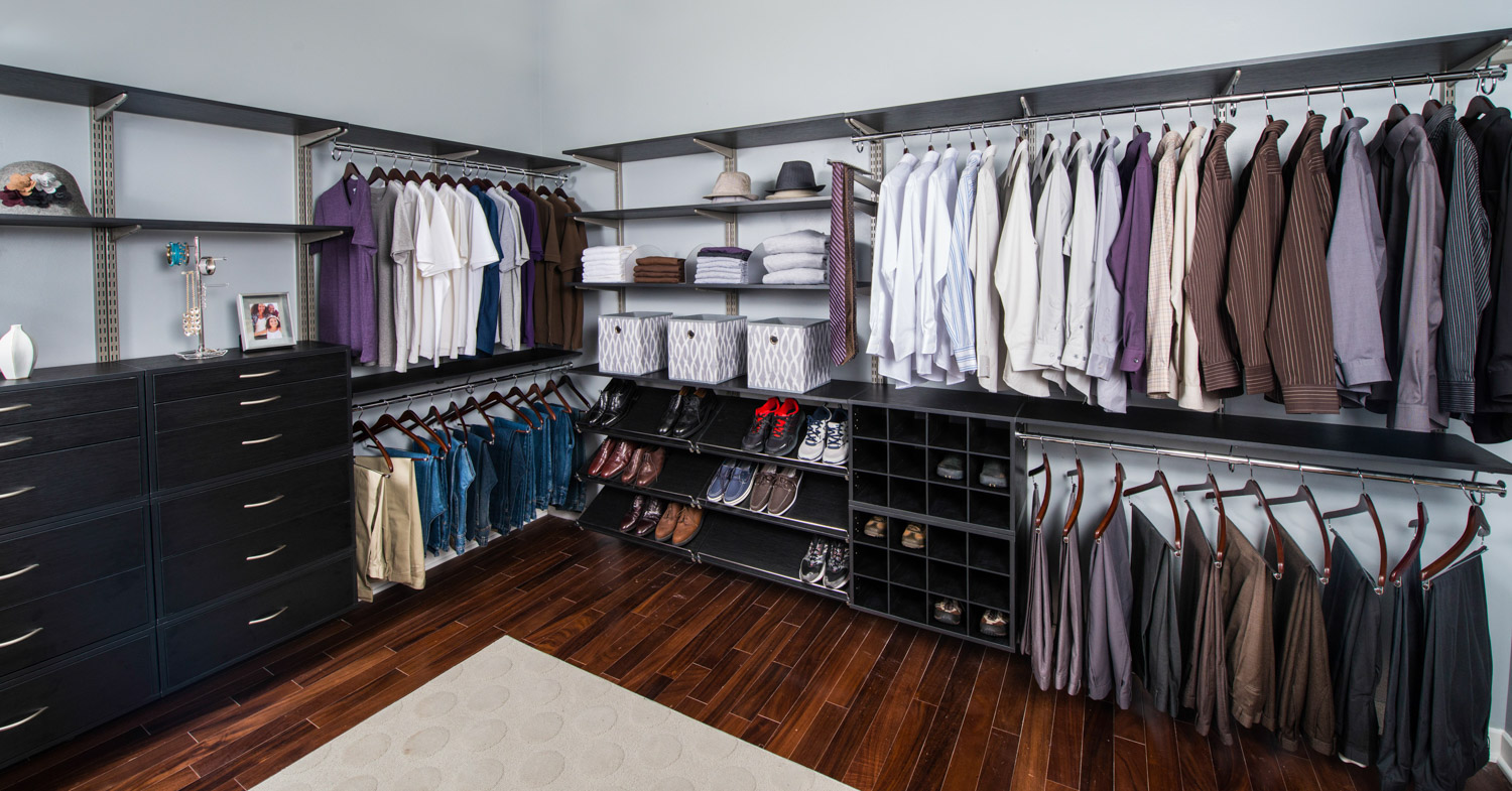 Organized Living freedomRail adjustable shelving
