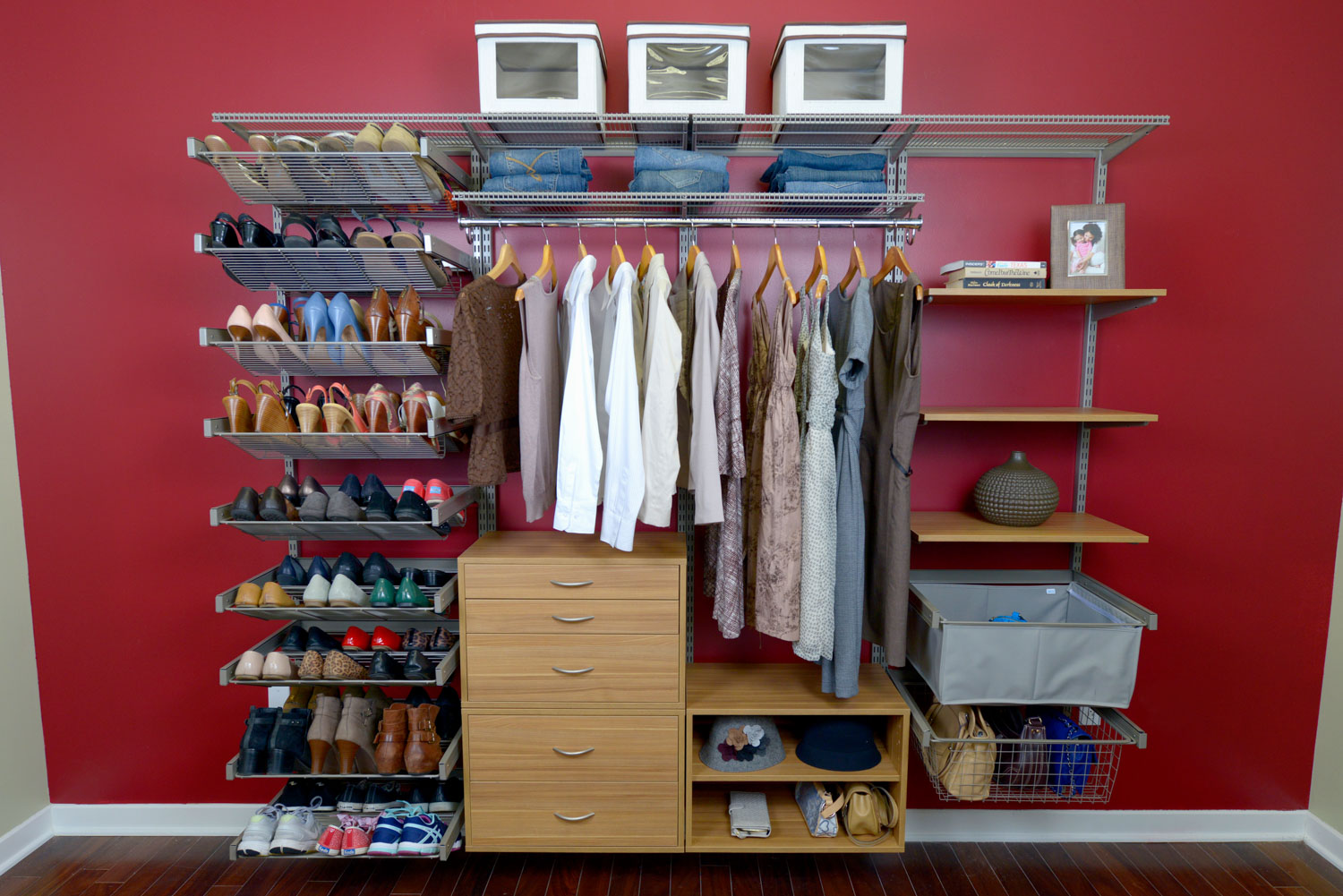 Organized Living freedomRail adjustable shelving