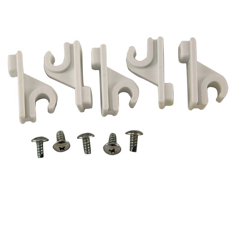 Adjustable Pole Clip for Organized Living Ventilated Shelving