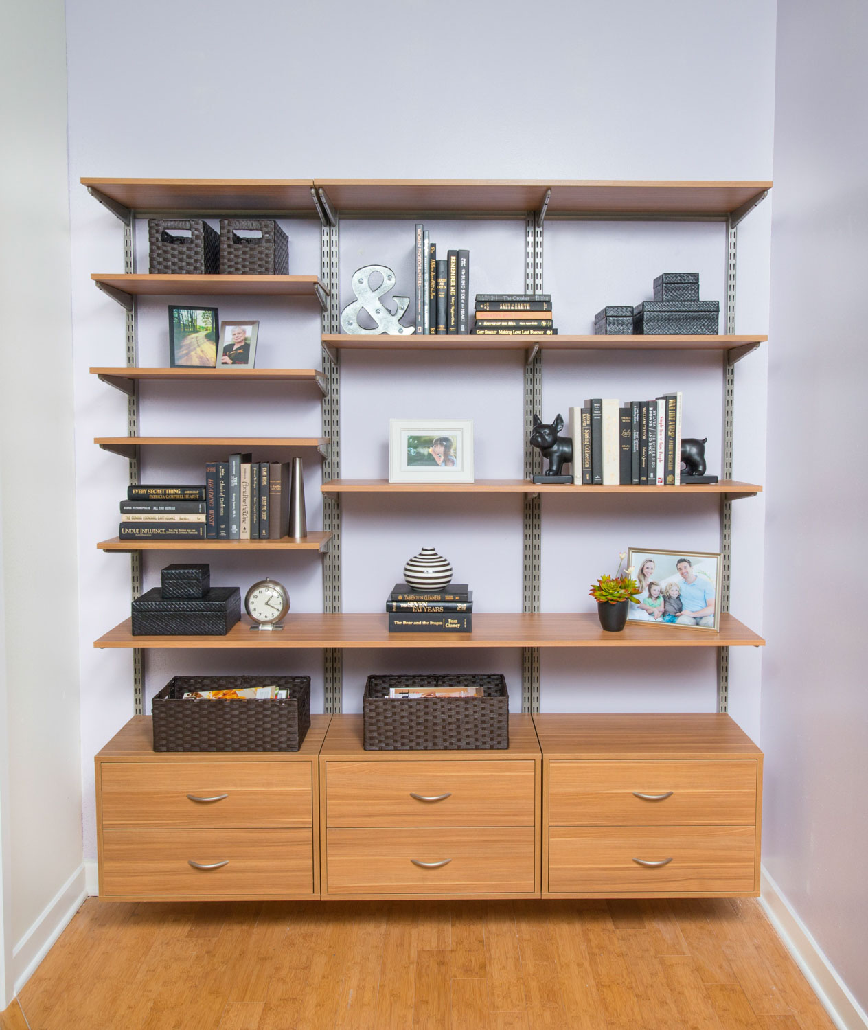 Organized Living freedomRail adjustable shelving