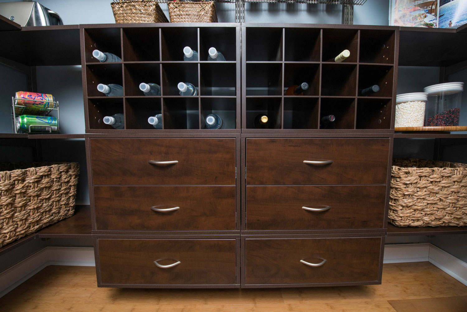 Organized Living freedomRail adjustable shelving