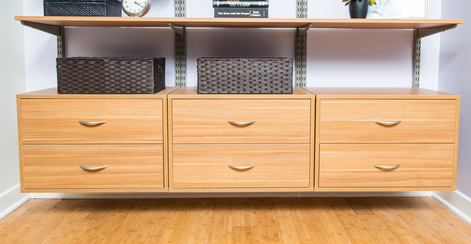 Organized Living freedomRail adjustable shelving