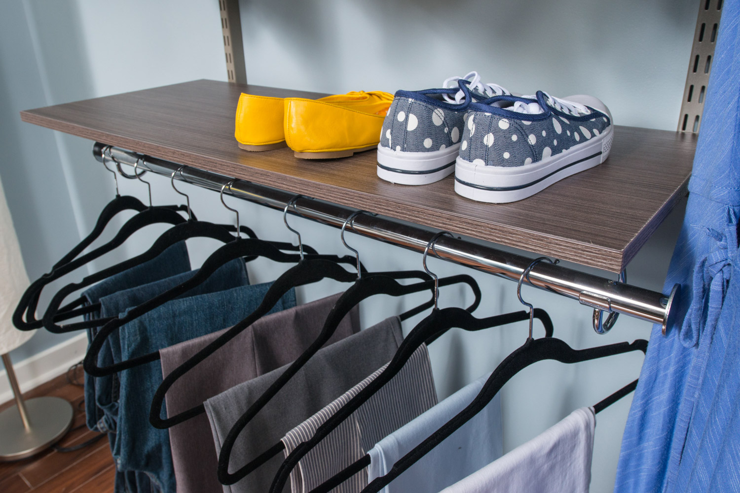 Organized Living freedomRail adjustable shelving