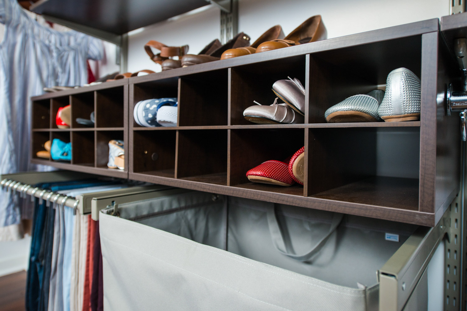 Organized Living freedomRail adjustable shelving