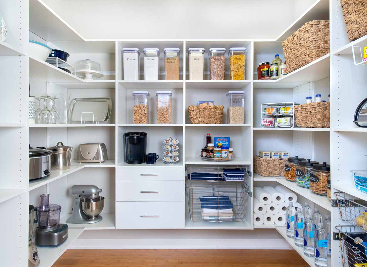 Organized Living Pantry Shelving