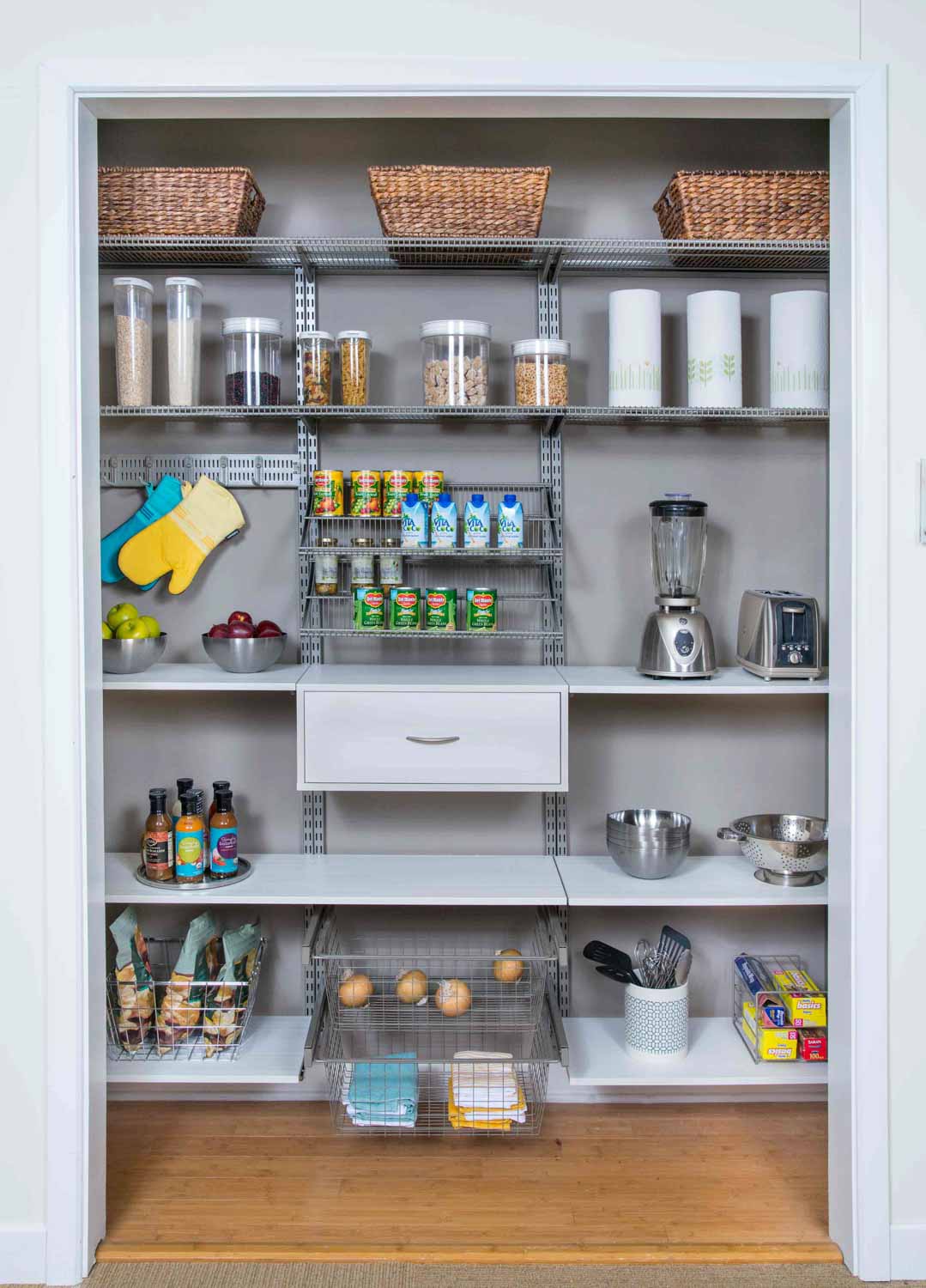 Organized Living Pantry Shelving