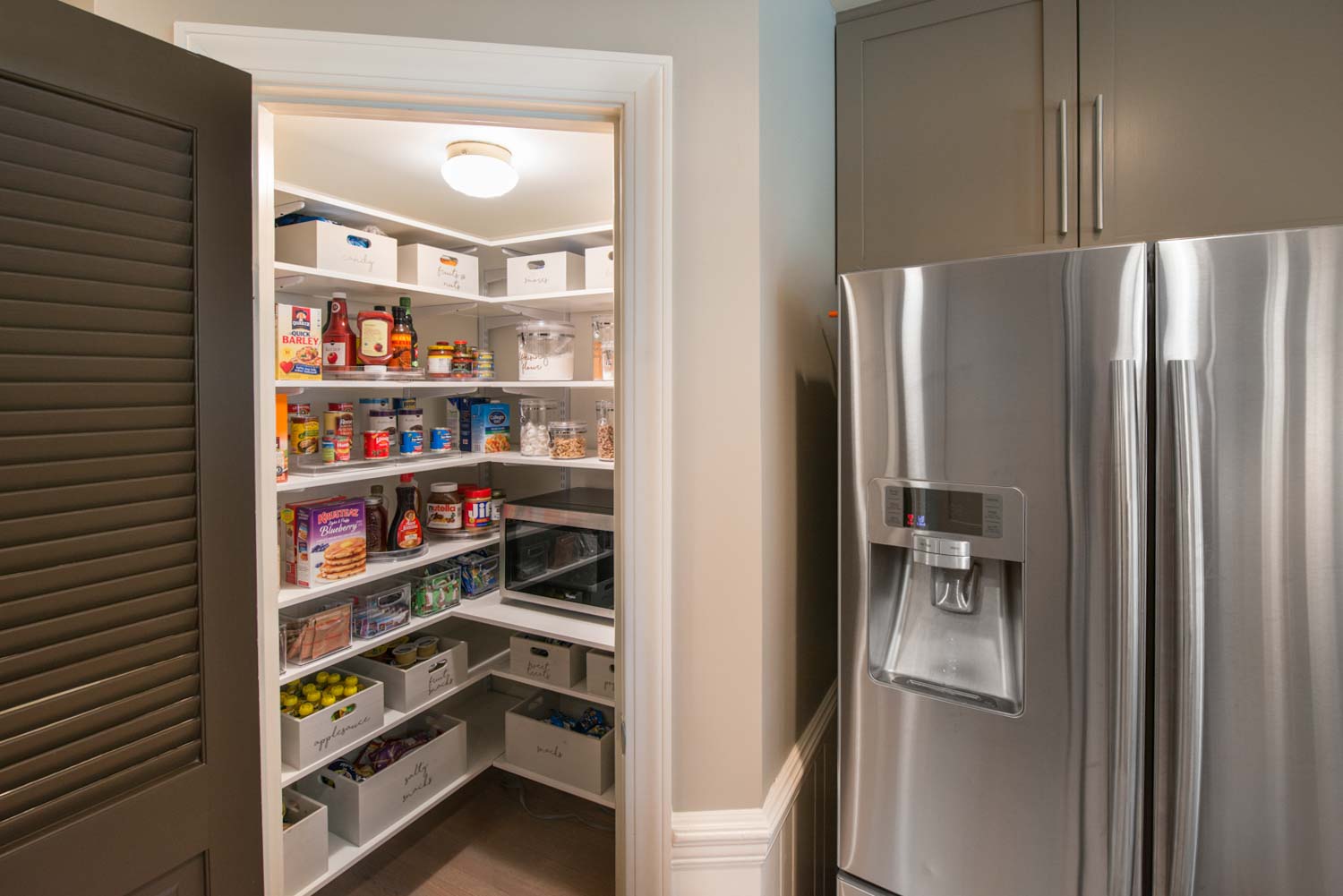 Organized Living Pantry Shelving